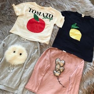 COPY - shirt Girl ZARA, Crewcuts, H&M size 7/8